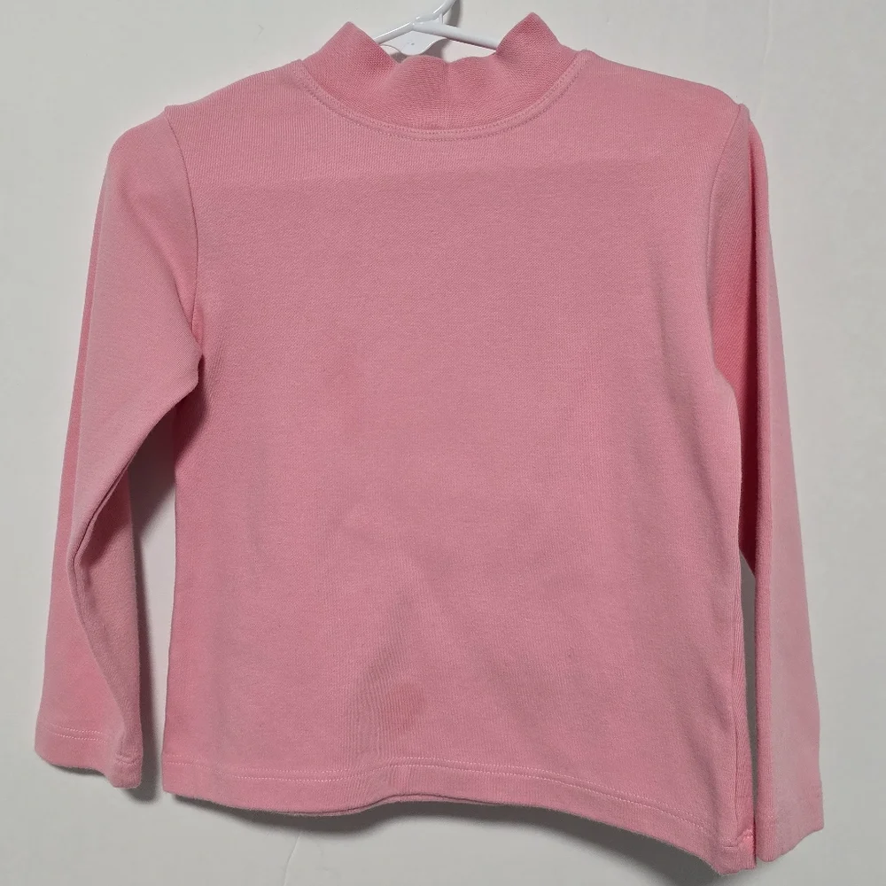 Girls Pink And White Mock Neck Long Sleeve Tops Bundle - Picture 5 of 12